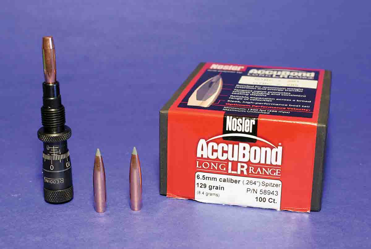 Using a Redding VLD seating stem results in straighter seating of bullets with a high ballistic coefficient.